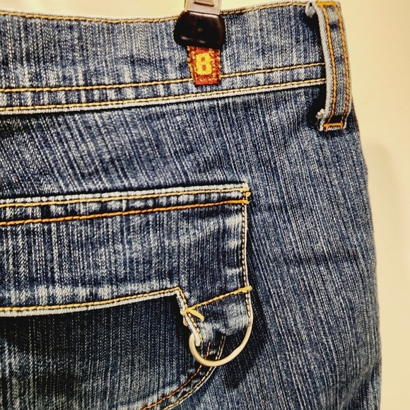 BONGO women's washed blue boot cut jeans size 9 - Picture 10 of 11